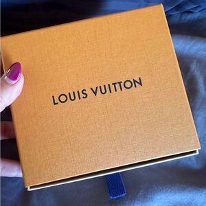 Louis Vuitton Small Saffron Box with Blue Ribbon Pull out Drawer